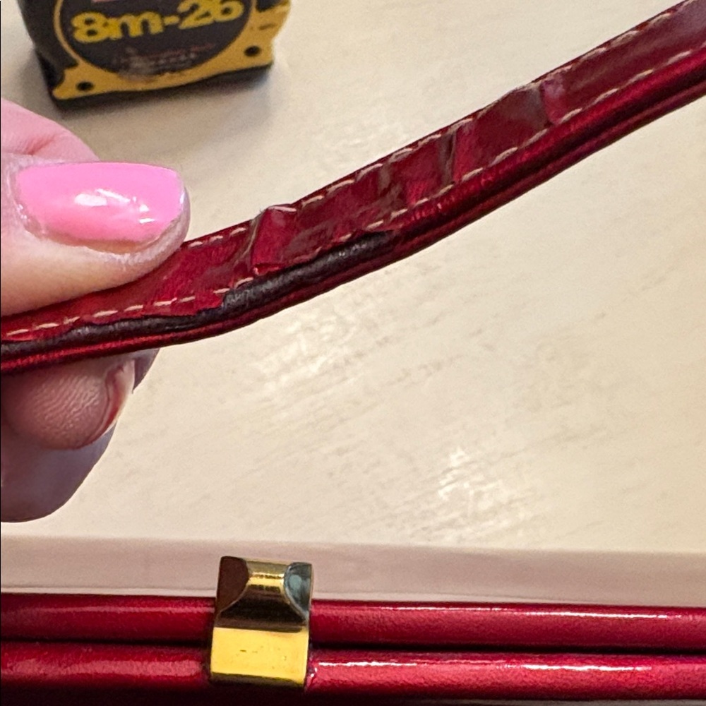 Elegant vintage Red Women's Handbag - Picture 8 of 9